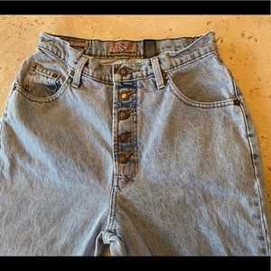 Express Vintage Jeans Button Fly High Waisted.